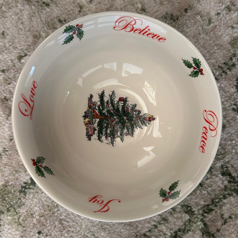 Spode Christmas Tree pattern Nut/Candy bowl NEW